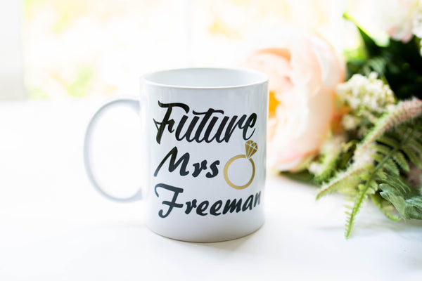 Personalized Future Mrs Engagement Coffee Mug