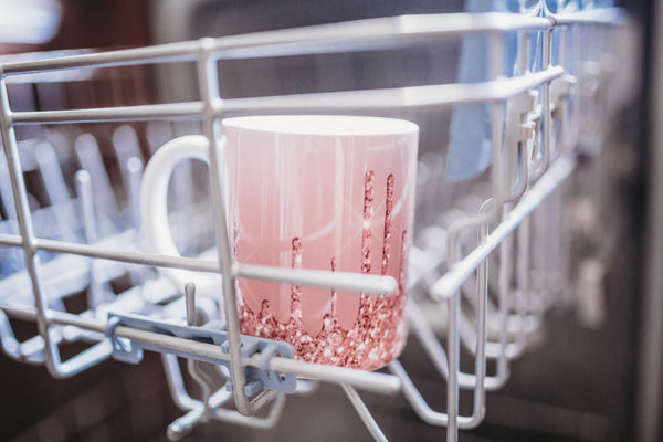Glitter Drip Personalized Dishwasher and Microwave Safe Coffee Mug