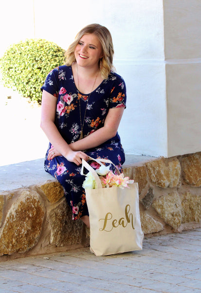 Canvas Tote Bag Personalized