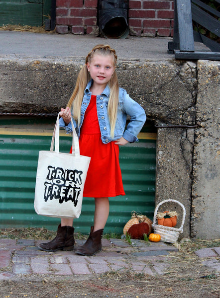 Trick or treat tote bag