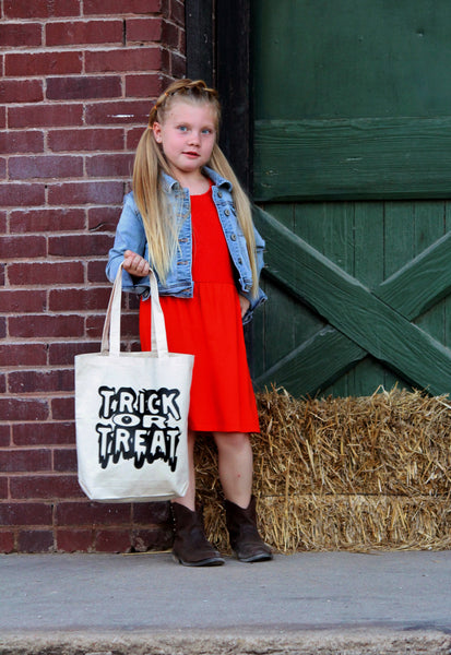 Trick or treat tote bag