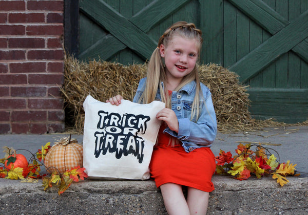 Trick or treat tote bag