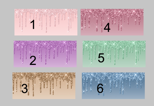 Glitter Drip Personalized Dishwasher and Microwave Safe Coffee Mug