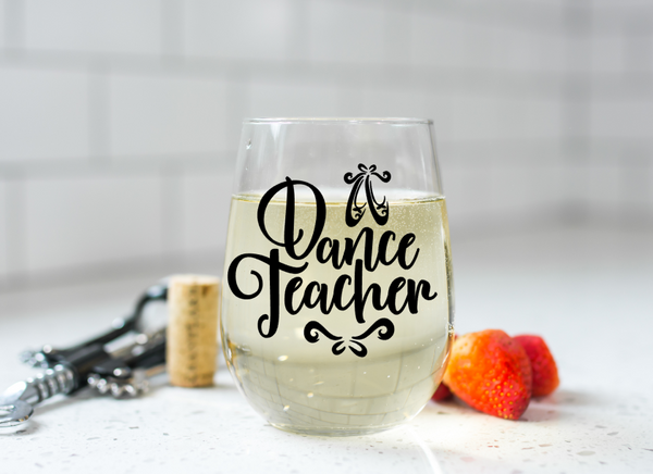 Dance Teacher Wine Glass