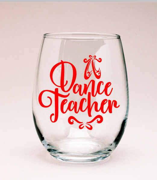 Dance Teacher Wine Glass