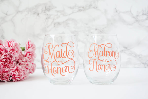 Mother of the Bride and Mother of the Groom Wine Glass