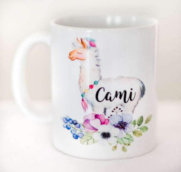 Personalized Llama Mug
