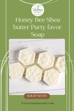 Honey Bee Shea butter Party favor Soap - Set of 6