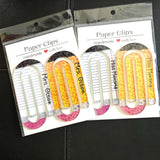 Personalized Jumbo Paper Clips Teacher Gift | Set of 2