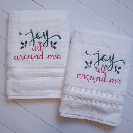 Custom State Pride Embroidered Kitchen Hand Towel Decor