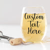 Customized Wine Glass