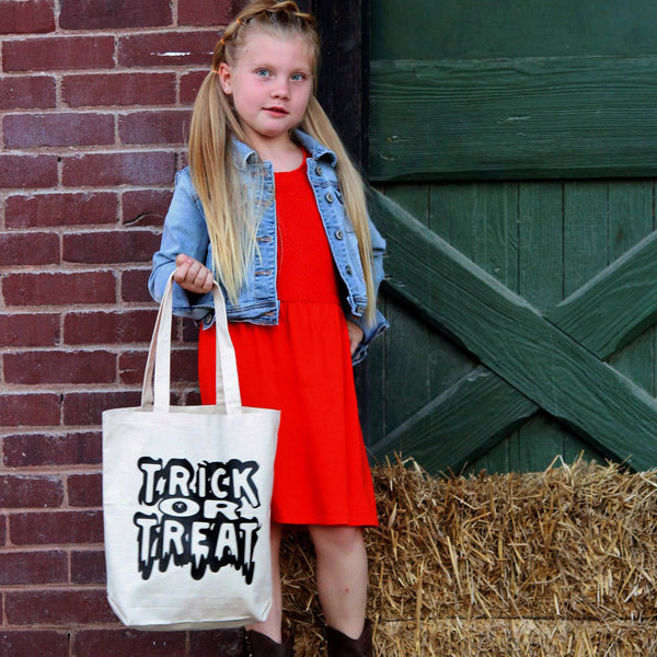 Trick or treat tote bag
