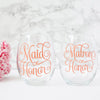 Mother of the Bride and Mother of the Groom Wine Glass