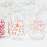 Mother of the Bride and Mother of the Groom Wine Glass