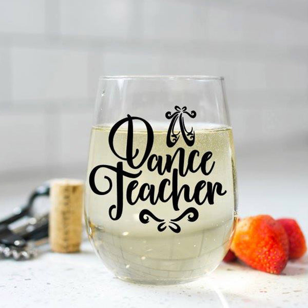 Dance Teacher Wine Glass