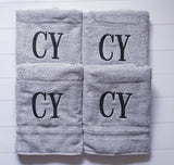 Monogrammed Initial Bath Towel