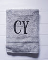 Monogrammed Initial Bath Towel