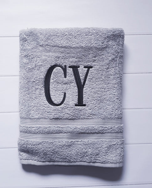 Monogrammed Initial Bath Towel