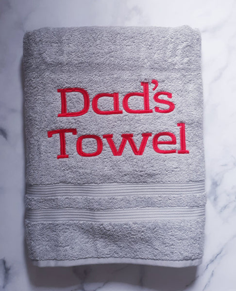 Custom Bath Sheet for Dad Customized Gift