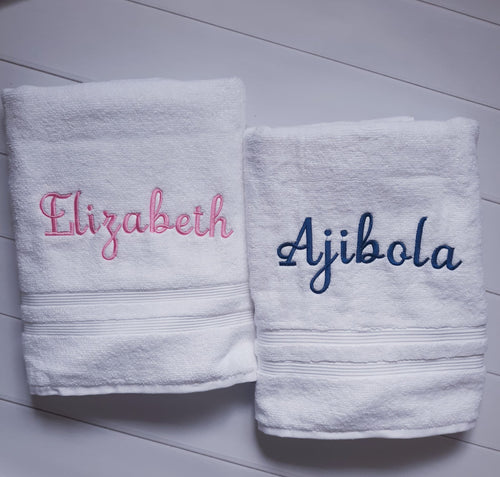Personalized Bathroom Towel