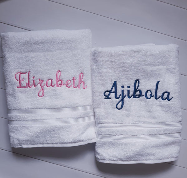 Personalized Bathroom Towel