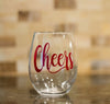 Cheers Stemless Wine Glass