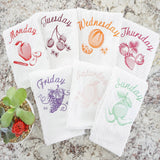 Days of the week Kitchen Towel Housewarming or Wedding Gift Set