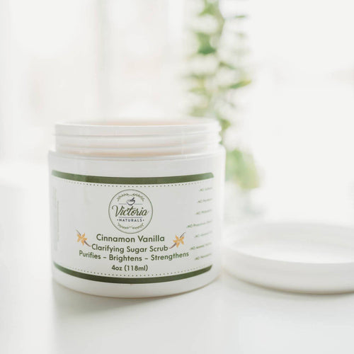 Clarifying Emulsified Sugar Scrub with Cinnamon and Vanilla