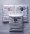 Personalized White CTR Baptism Embroidered Towel