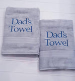 Custom Bath Sheet for Dad Customized Gift