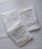 Personalized Christening Cross Towel Baptism Gift
