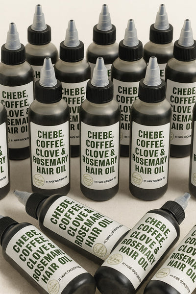 Chebe Hair growth Oil with Peppermint and Rosemary Essential Oil