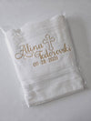 Personalized Christening Cross Towel Baptism Gift