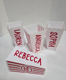 Personalized Popcorn Cup Party Favors
