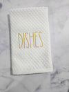 HANDS & DISHES Embroidered Kitchen Towel Set