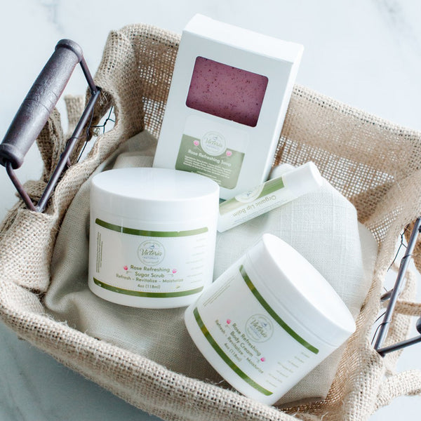 Natural Spa Gift Set | Choose Turmeric, Rose, Shea or Charcoal