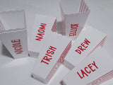 Personalized Popcorn Cup Party Favors