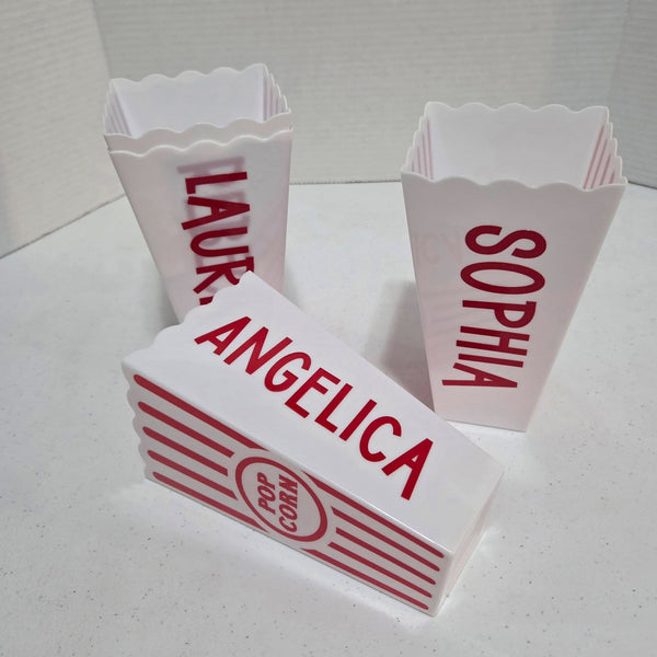 Personalized Popcorn Cup Party Favors