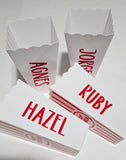 Personalized Popcorn Cup Party Favors