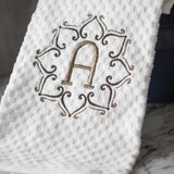Monogram Embroidered Dish Towel