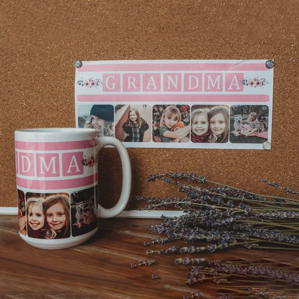 Personalized Mom Photo Collage Mug - Mom & Me Gift from Daughter