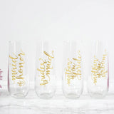 Bridal Party Champagne Flute/Wedding Party Flute