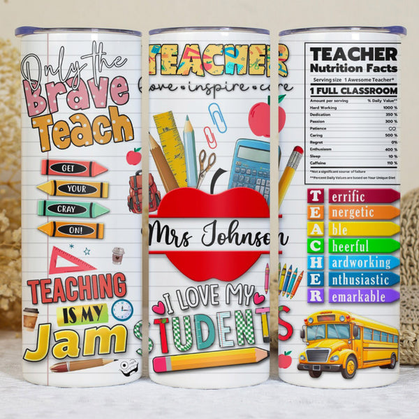 Personalized Tumbler - Teacher Appreciation Gift