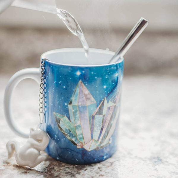 Galaxy Quartz Crystal Coffee Mug - Metaphysical Gift under $50