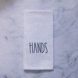 HANDS & DISHES Embroidered Kitchen Towel Set