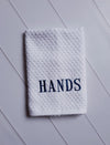 HANDS & DISHES Embroidered Cotton Waffle Weave Towels Set