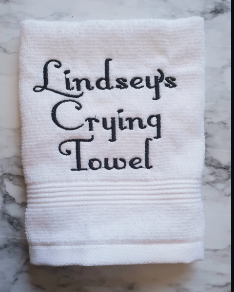 Personalized Wedding Crying Hand Towels