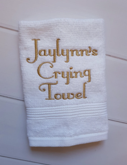 Personalized Wedding Crying Hand Towels