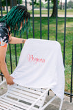 Custom Personalized Monogram Beach Towel with Embroidery Name