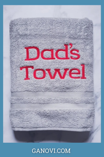 Custom Bath Sheet for Dad Customized Gift